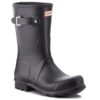 Гумени ботуши Hunter Original Short MFS9000RMA Черен цвят на ниска цена