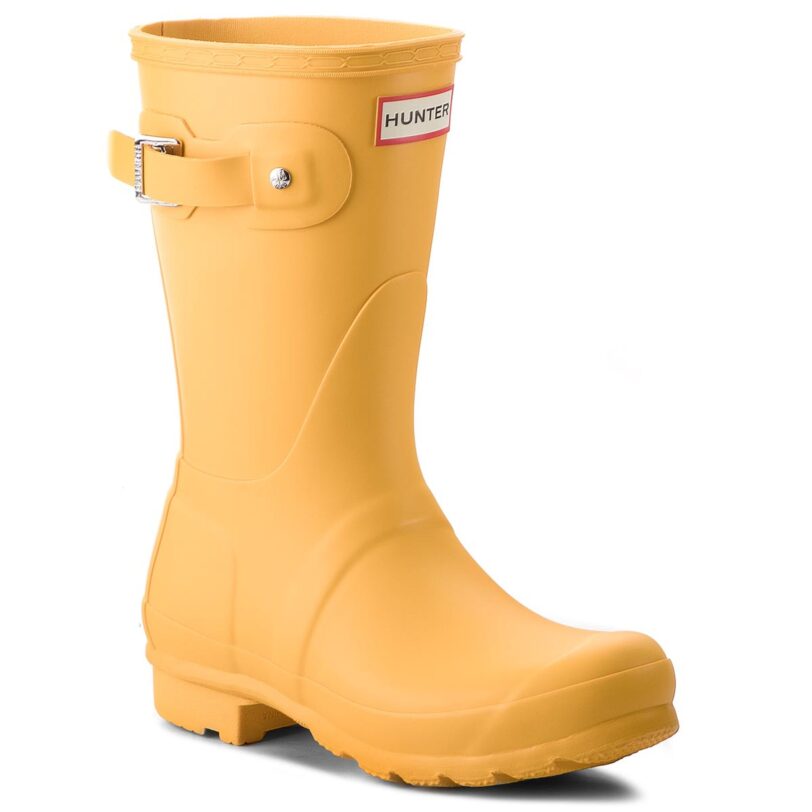Гумени ботуши Hunter Original Short WFS1000RMA Жълт цвят на ниска цена