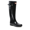 Гумени ботуши Hunter W Org Refined Gloss WFT2200RGL Черен цвят на ниска цена