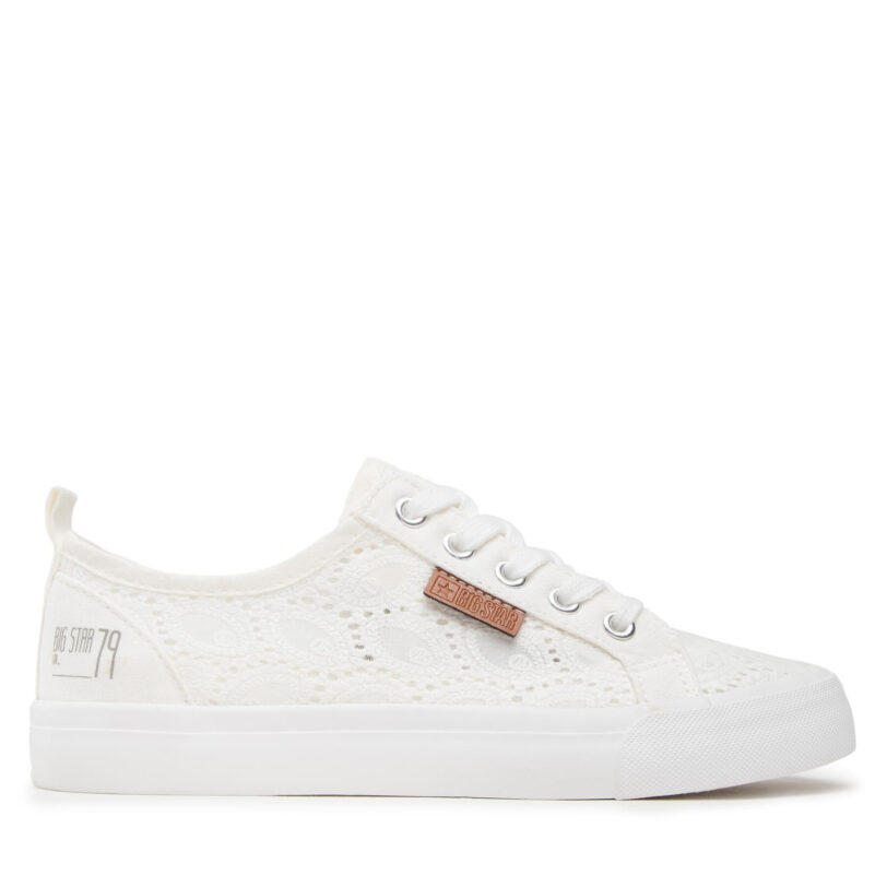Гуменки Big Star Shoes W274925 Бял цвят на ниска цена