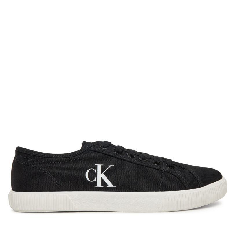 Гуменки Calvin Klein Jeans Ess Vulc Low Cv Mg Wn YW0YW01762 Черен цвят на ниска цена