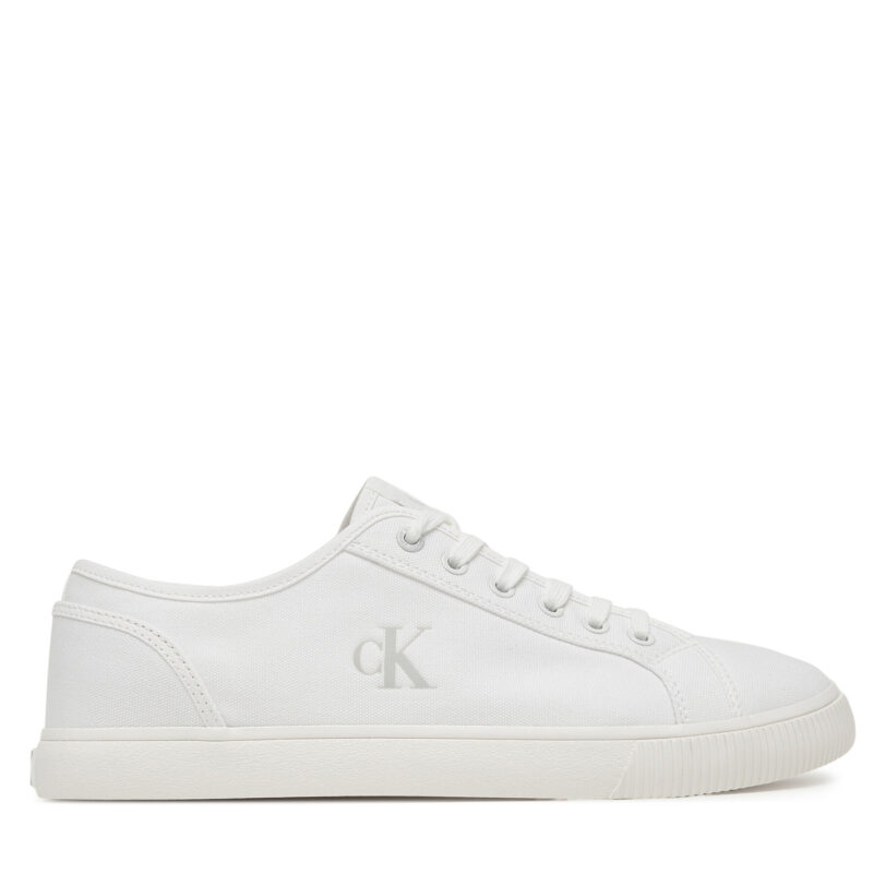 Гуменки Calvin Klein Jeans Ess Vulc Low Mg Canvas YM0YM01209 Бял цвят на ниска цена