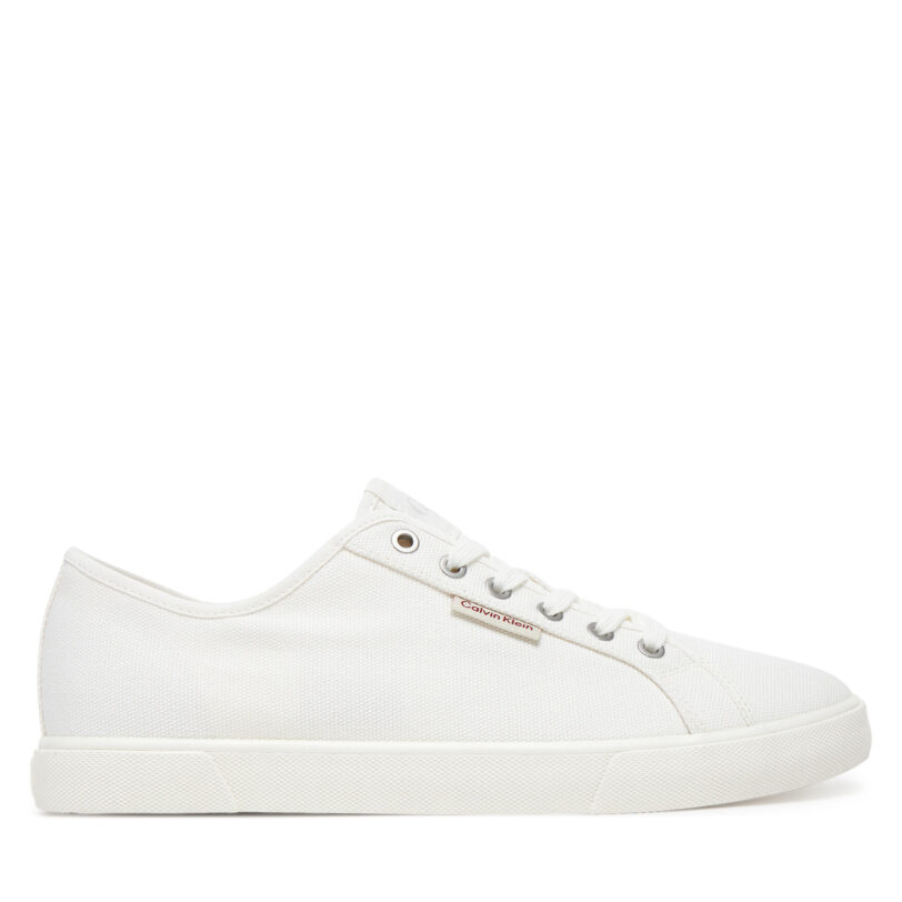 Гуменки Calvin Klein Jeans Ess Vulc Low Mg Cv YM0YM01301 Бял цвят на ниска цена