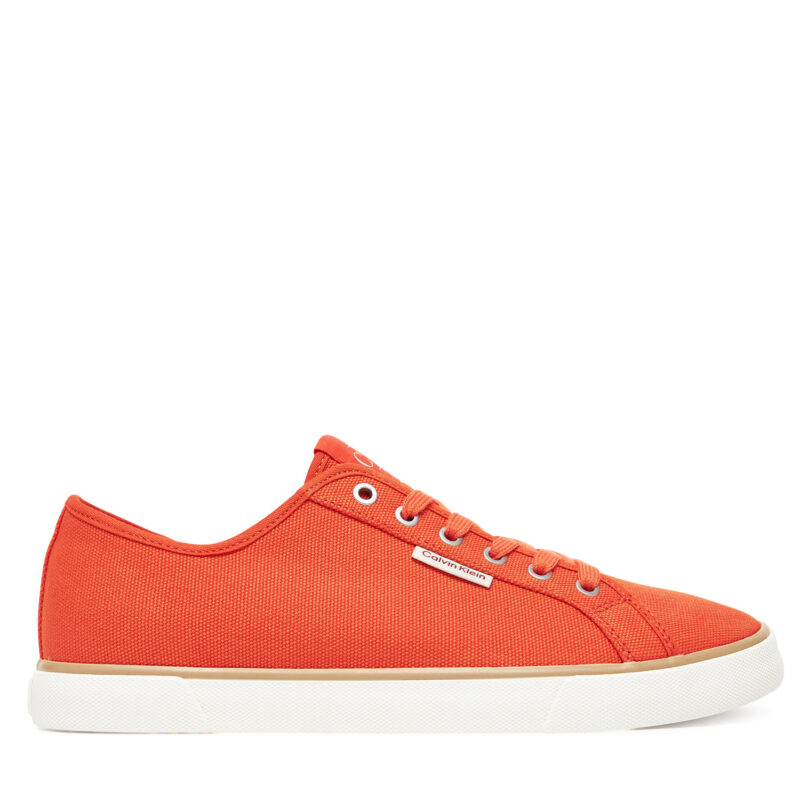 Гуменки Calvin Klein Jeans Ess Vulc Low Mg Cv YM0YM01301 Оранжев цвят на ниска цена