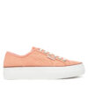Гуменки Calvin Klein Jeans Vulc Flatform Ctn Logo Tag YW0YW01838 Оранжев цвят на ниска цена