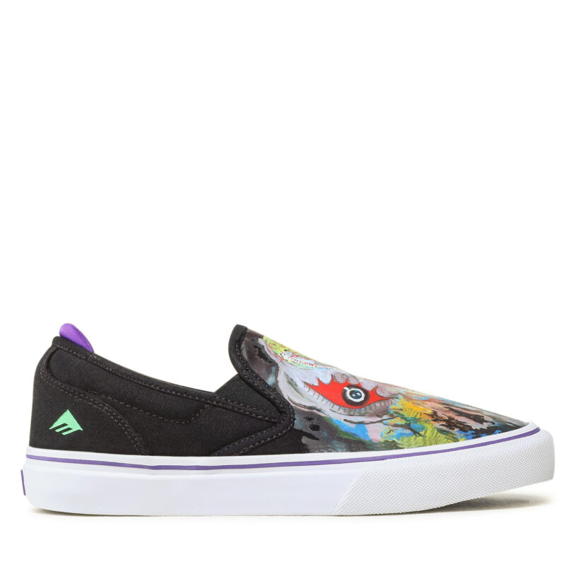 Гуменки Emerica Wino G6 Slip-On X Dinosaur Jr. 6107000253 Черен цвят на ниска цена