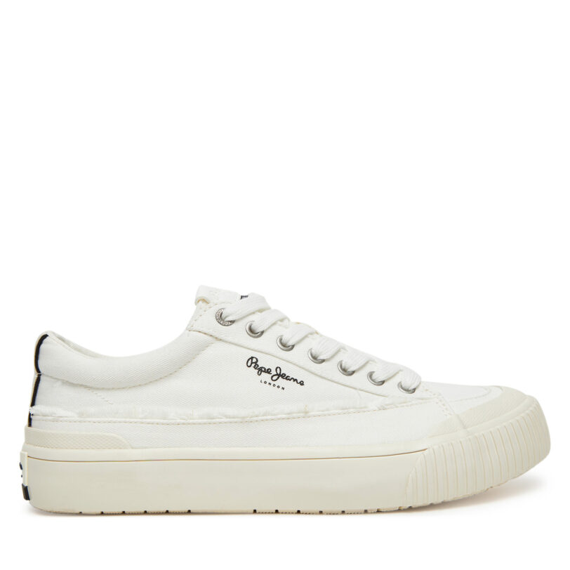 Гуменки Pepe Jeans Ben Fresh W PLS31589 Бял цвят на ниска цена