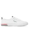 Гуменки Pepe Jeans Brady Basic Boy PBS30549 Бял цвят на ниска цена