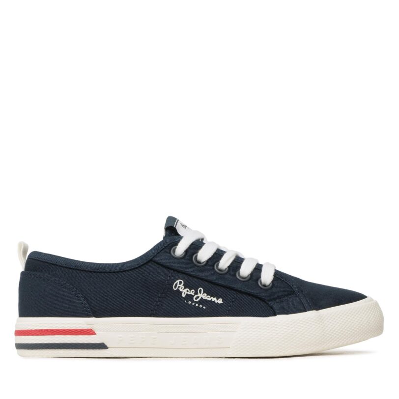Гуменки Pepe Jeans Brady Basic Boy PBS30549 Тъмносин цвят на ниска цена
