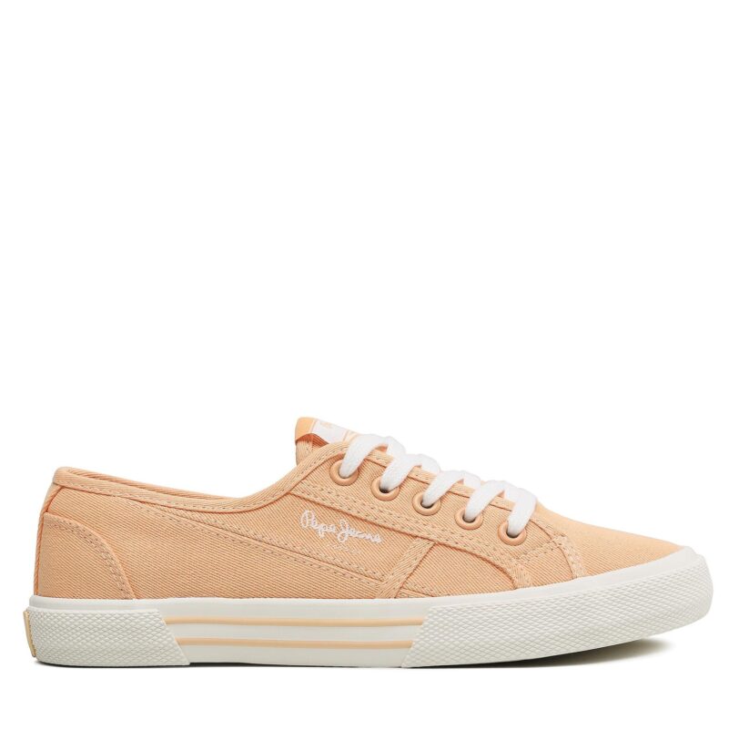 Гуменки Pepe Jeans Brady Basic W PLS31287 Оранжев цвят на ниска цена