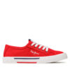 Гуменки Pepe Jeans Brady Boy Basic PBS30527 Червен цвят на ниска цена