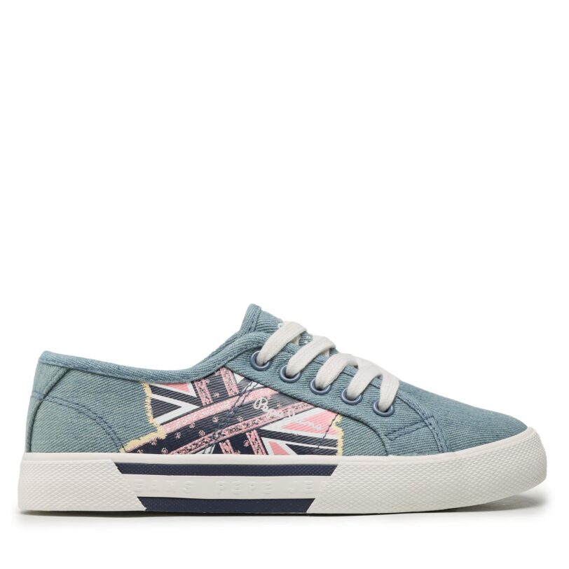 Гуменки Pepe Jeans Brady Flag G PGS30563 Син цвят на ниска цена