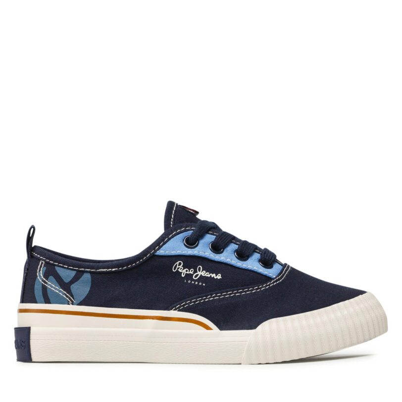 Гуменки Pepe Jeans Ottis Bamba PBS30525 Тъмносин цвят на ниска цена
