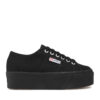 Гуменки Superga 2790 Cotw Linea Up And Down S9111LW Черен цвят на ниска цена