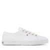 Гуменки Tommy Hilfiger Essential Nautical Sneaker FW0FW06512 Бял цвят на ниска цена
