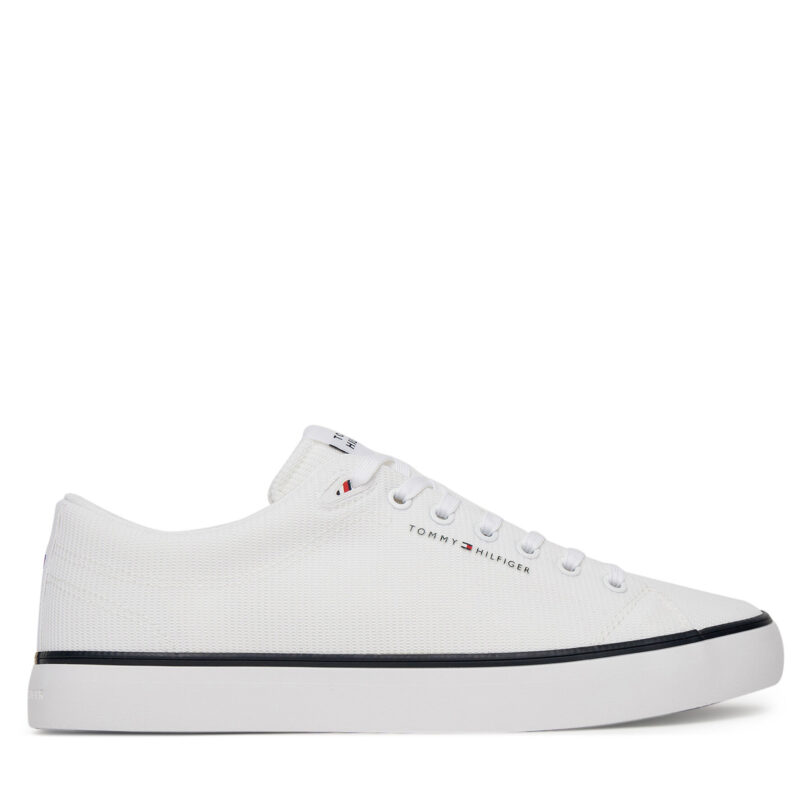 Гуменки Tommy Hilfiger Hi Vulc Core Low Ii Mesh FM0FM05513 Бял цвят на ниска цена