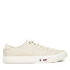 Гуменки Tommy Hilfiger Hi Vulc Street Canvas FM0FM05515 Бежов цвят на ниска цена