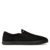 Гуменки Tommy Hilfiger Iconic Slip On FM0FM00597 Черен цвят на ниска цена