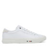 Гуменки Tommy Hilfiger Th Hi Vulc Street Stitch FM0FM05645 Бял цвят на ниска цена