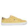Гуменки Tommy Hilfiger Vulc Canvas Lace Up Sneaker FW0FW08647 Жълт цвят на ниска цена