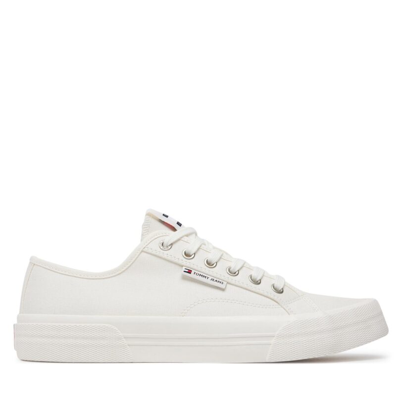 Гуменки Tommy Jeans EM0EM01365 Бял цвят на ниска цена