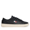 Гуменки Tommy Jeans Tjw Lightweight Court EN0EN02875 Черен цвят на ниска цена