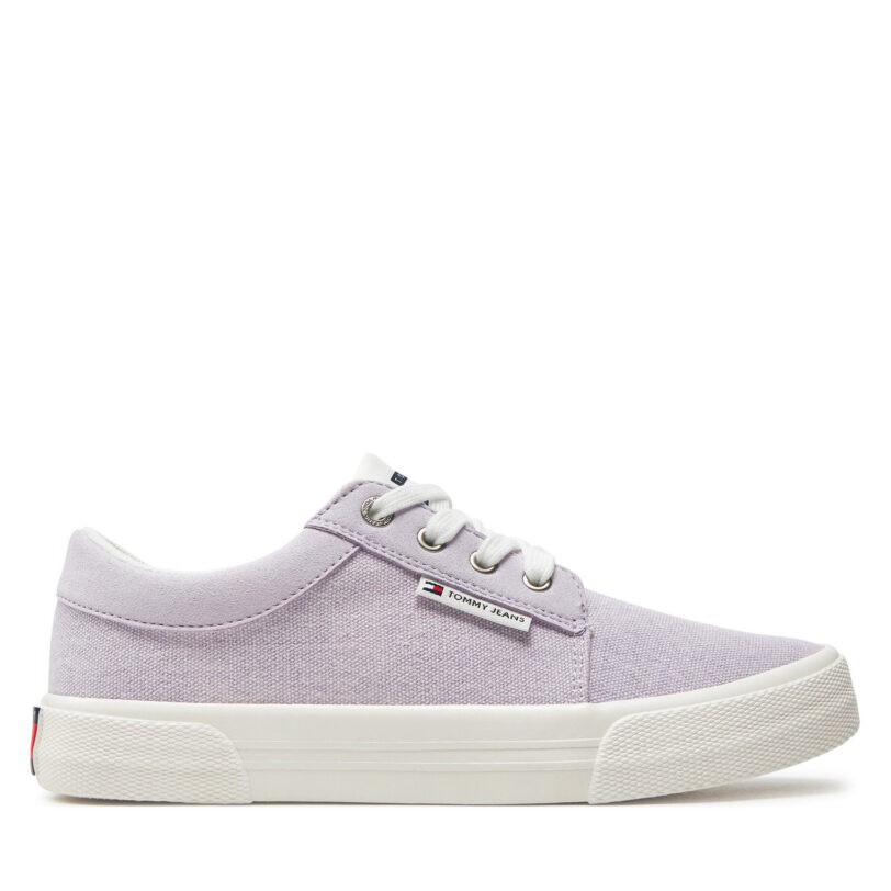 Гуменки Tommy Jeans Tjw Vulc Skate Derby EN0EN02494 Виолетов цвят на ниска цена
