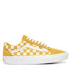 Гуменки Vans Old Skool Checkerboard VN000DB3ZX71 Жълт цвят на ниска цена