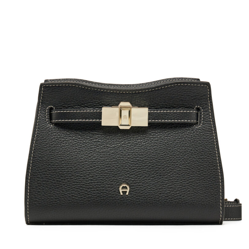 Дамска чанта Aigner 132961 Черен цвят на ниска цена