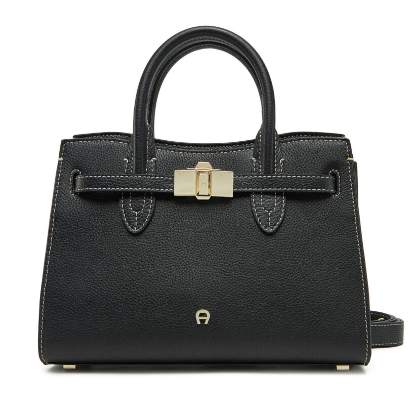 Дамска чанта Aigner 133008 Черен цвят на ниска цена