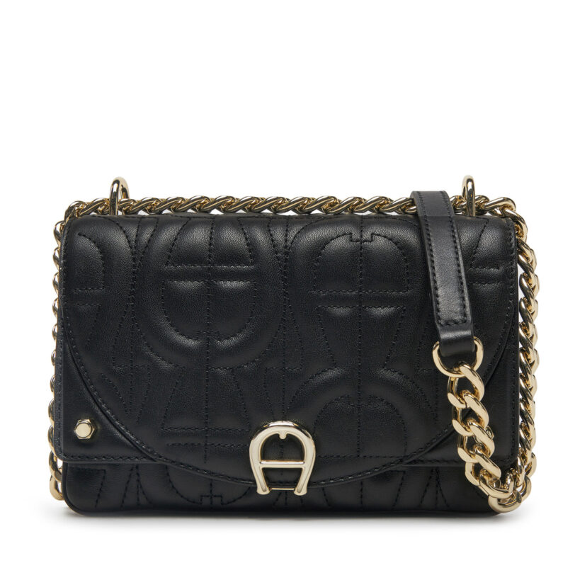 Дамска чанта Aigner 135315 Черен цвят на ниска цена