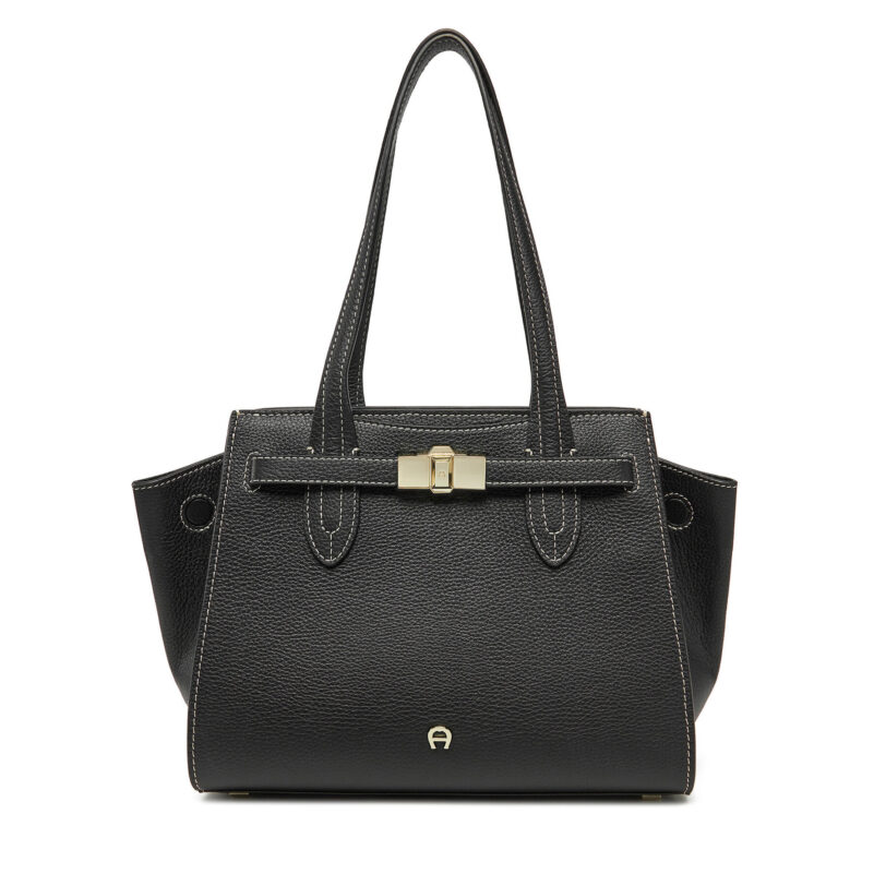 Дамска чанта Aigner 137412 Черен цвят на ниска цена