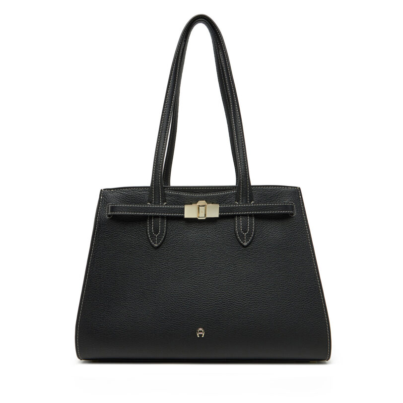 Дамска чанта Aigner 137413 Черен цвят на ниска цена