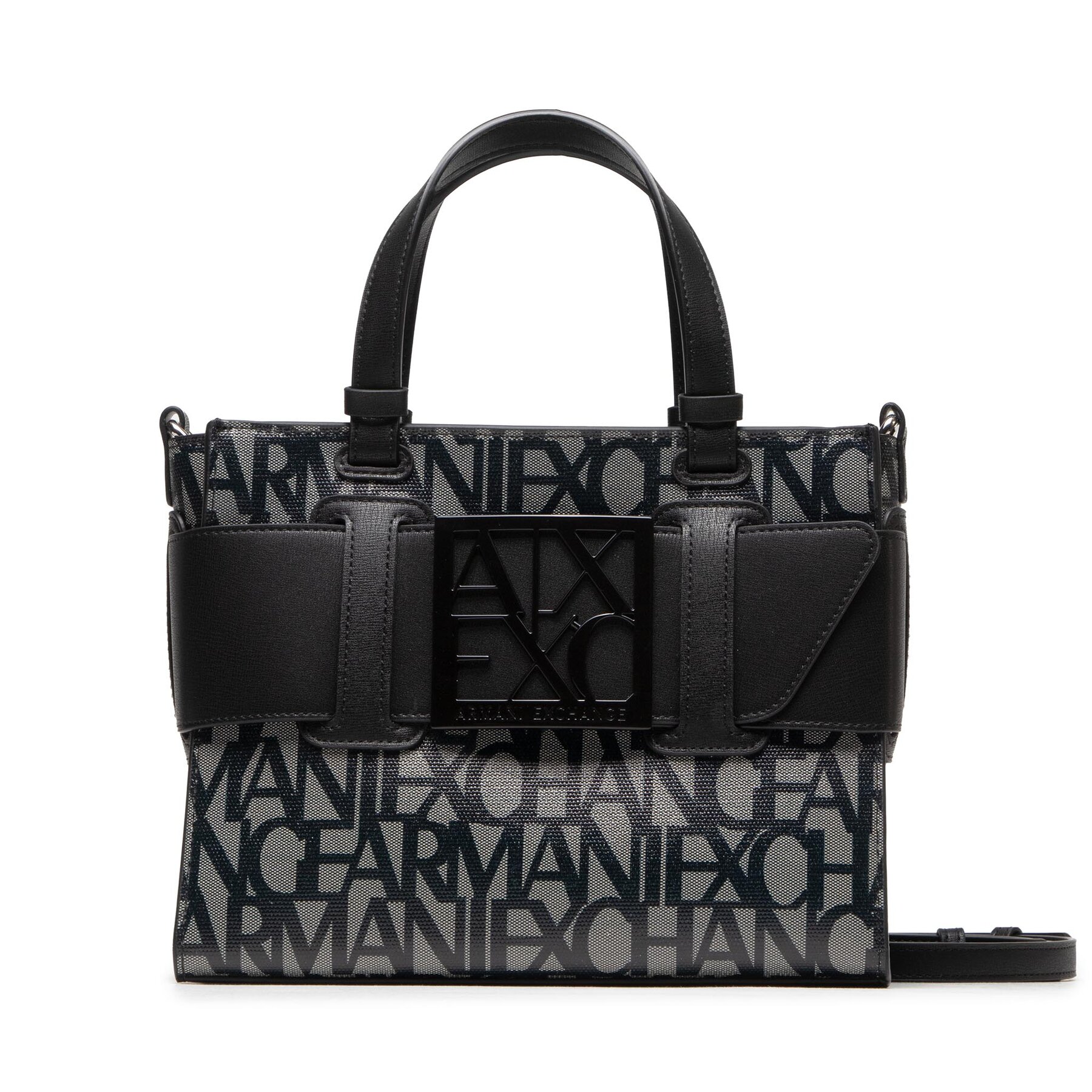 Дамска чанта Armani Exchange 942690 3F742 00850 Черен цвят на ниска цена