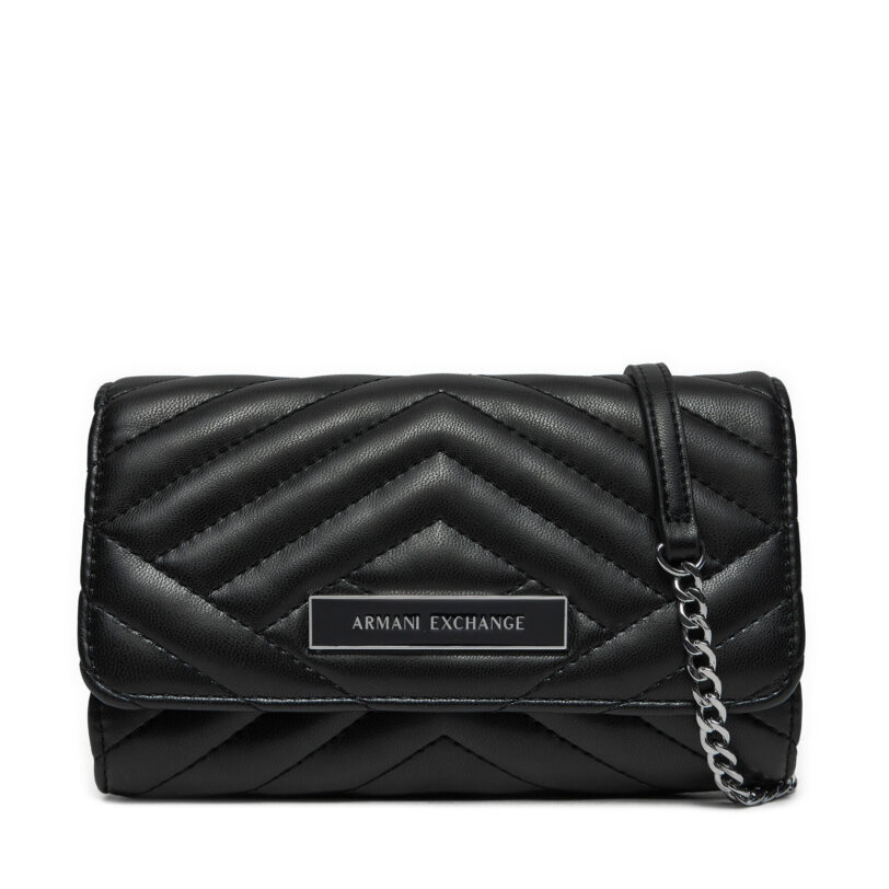 Дамска чанта Armani Exchange 948481 4R742 00020 Черен цвят на ниска цена