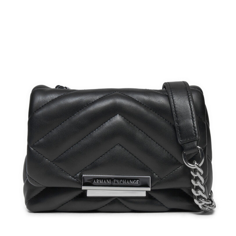 Дамска чанта Armani Exchange Victoria 948587 4R742 00020 Черен цвят на ниска цена