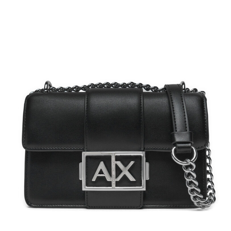 Дамска чанта Armani Exchange XW000071 AF12039 UC001 Черен цвят на ниска цена