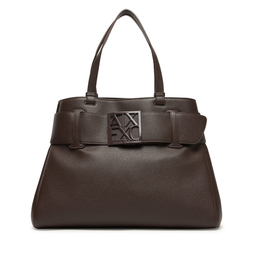 Дамска чанта Armani Exchange XW000284 AF11902 U6304 Кафяв цвят на ниска цена