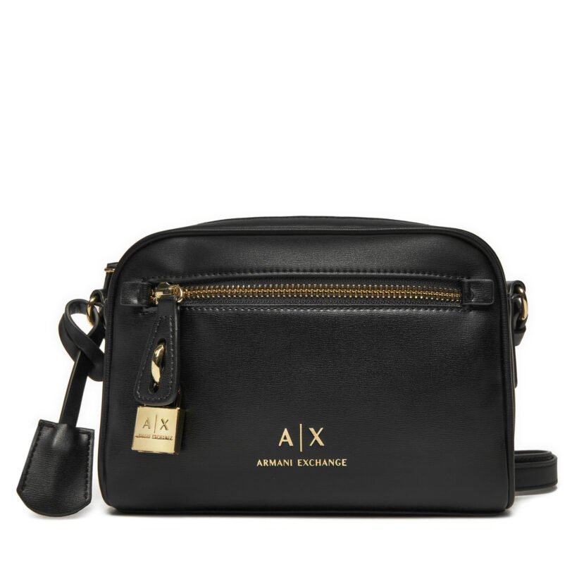 Дамска чанта Armani Exchange XW000303 AF12040 UC001 Черен цвят на ниска цена