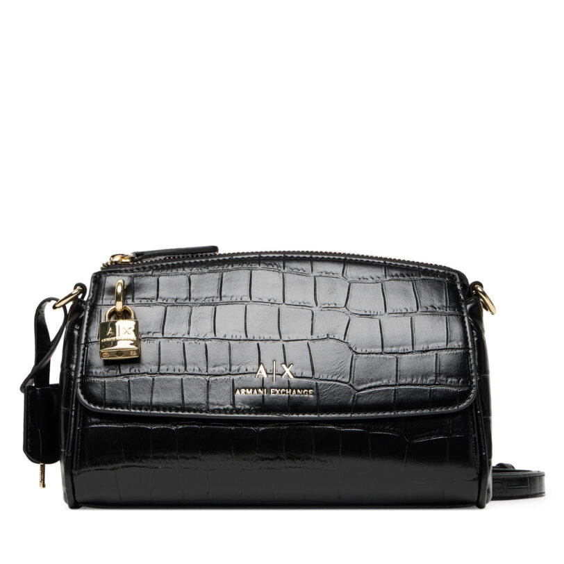 Дамска чанта Armani Exchange XW000304 AF17154 UC001 Черен цвят на ниска цена
