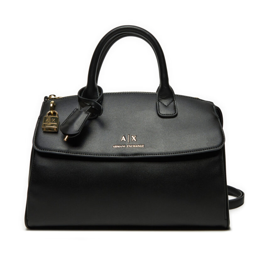 Дамска чанта Armani Exchange XW000307 AF12040 UC001 Черен цвят на ниска цена