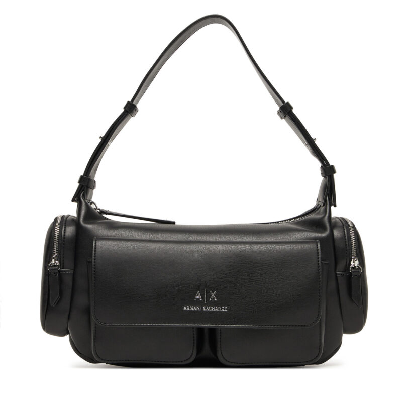 Дамска чанта Armani Exchange XW000404 AF12589 UC001 Черен цвят на ниска цена