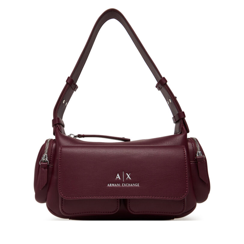 Дамска чанта Armani Exchange XW000405 AF12589 UA343 Бордо цвят на ниска цена