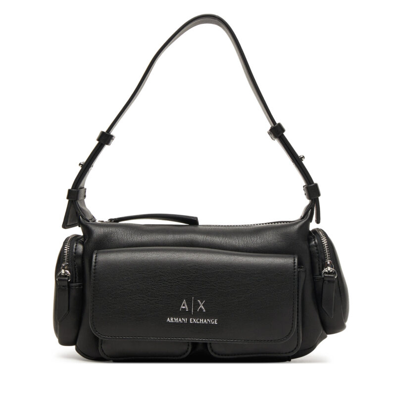 Дамска чанта Armani Exchange XW000405 AF12589 UC001 Черен цвят на ниска цена