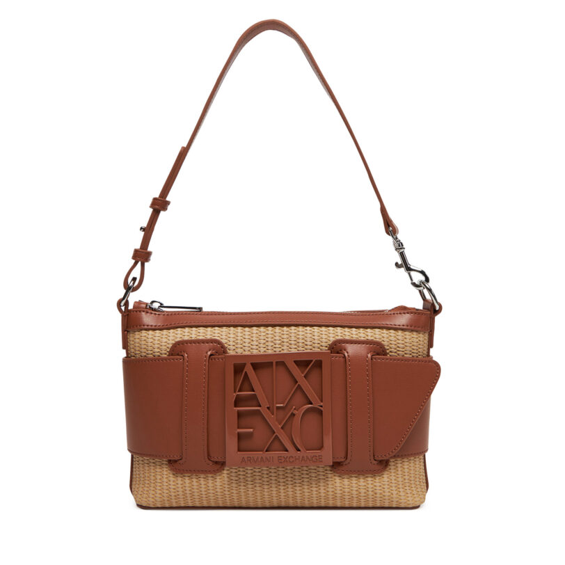 Дамска чанта Armani Exchange XW000921 AF13673 U6164 Кафяв цвят на ниска цена