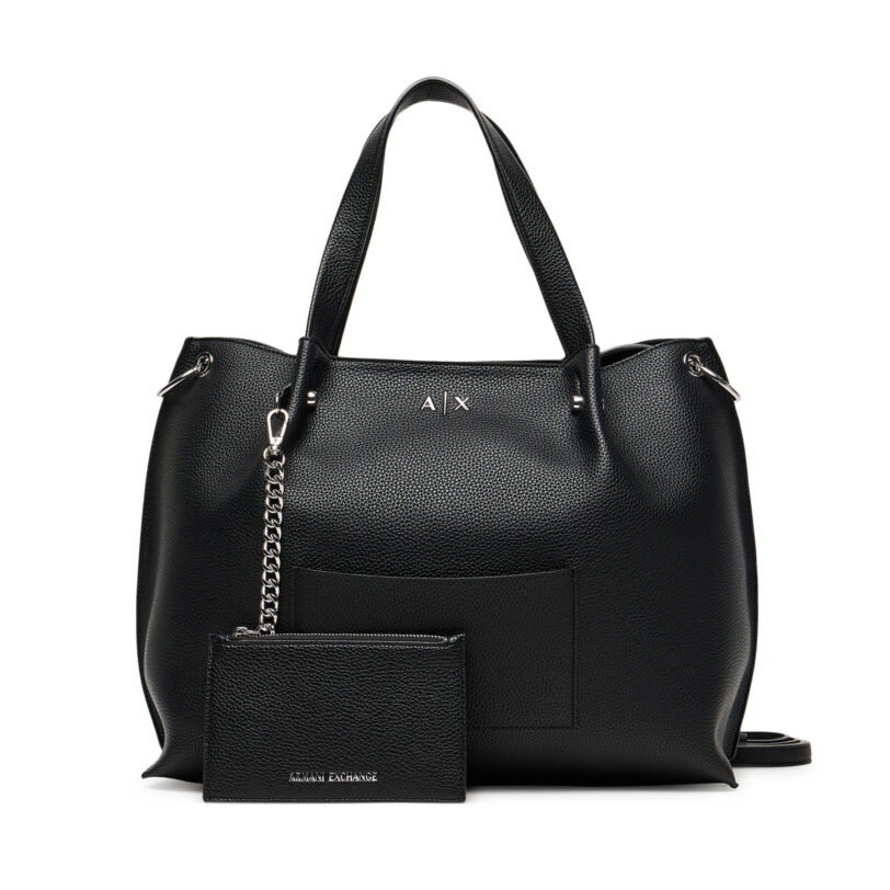 Дамска чанта Armani Exchange XW001211 AF15625 UC001 Черен цвят на ниска цена