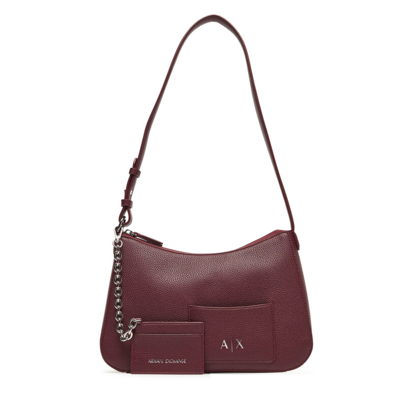 Дамска чанта Armani Exchange XW001213 AF15625 UA343 Бордо цвят на ниска цена
