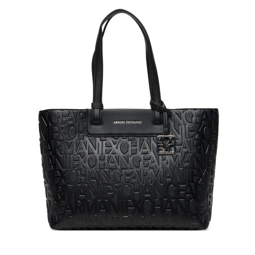 Дамска чанта Armani Exchange XW001481 AF15774 UC001 Черен цвят на ниска цена
