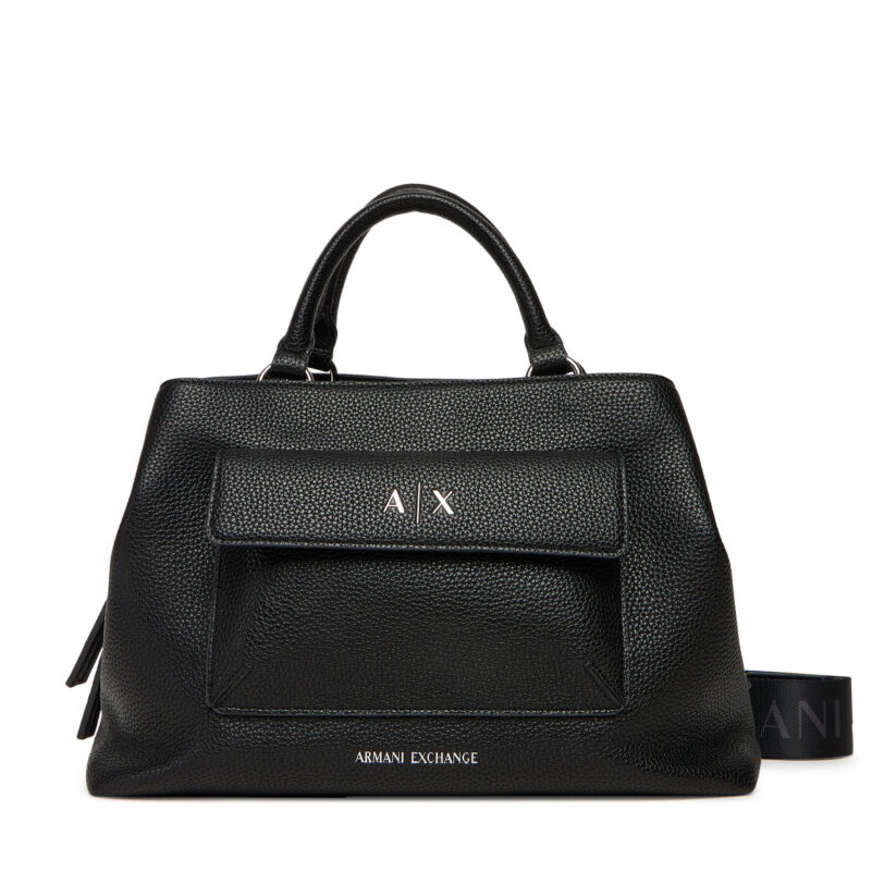 Дамска чанта Armani Exchange XW001545 AF17019 UC001 Черен цвят на ниска цена