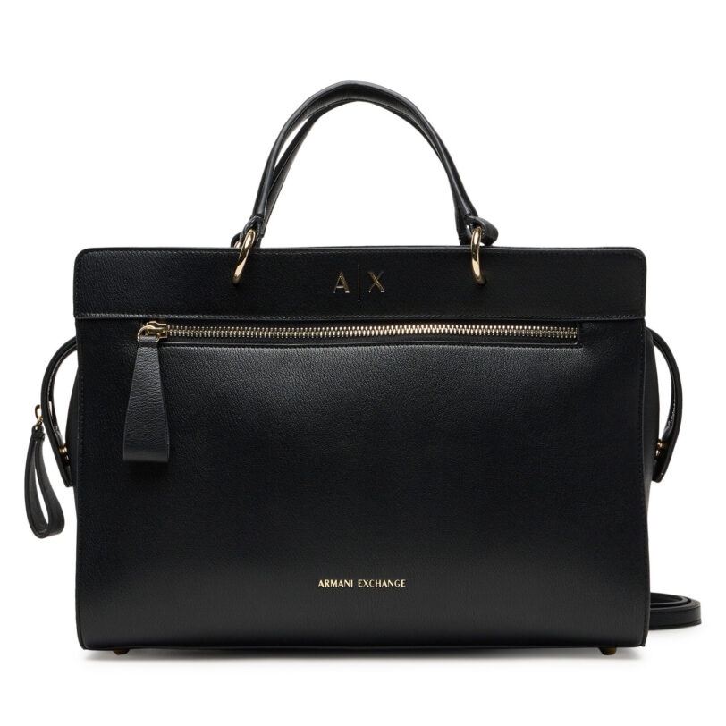 Дамска чанта Armani Exchange XW001553 AF17117 UC001 Черен цвят на ниска цена
